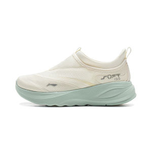 【SOFT GO 2】LI-NING SOFT GO 2  Womens shoes Casual shoes 2025 new fashion sneakers walking jogging shock absorption soft comfortable breathable and increased height by 5cm  AGLV006
