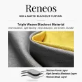 RENEOS Langsir Blackout Eyelet (Ring) Mix & Match Langsir Sliding Door / Langsir Tingkap Murah / Blackout Curtain 300cm. 