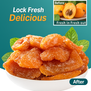 Bright Color Candied Fruits Healthy Ingredients Richer Taste Home Use Preserved Fruits竹蜂盐枇杷果干