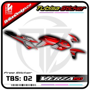 Stiker Striping Motor Verza - Stiker Sticker Striping Variasi Motor Verza. TBS.02