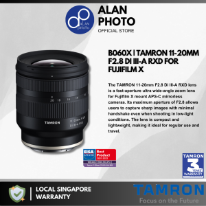 [Fuji X] Tamron 11-20mm F2.8 Di III-A RXD Lens [B060X] | Tamron Singapore Warranty