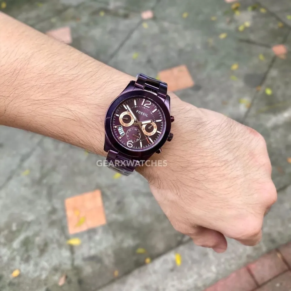 Authentic Fossil Perfect Boyfriend Multifunction Wine Stainless Steel Watch ES4110 With 1 Year Warranty For Mechanism Lazada PH