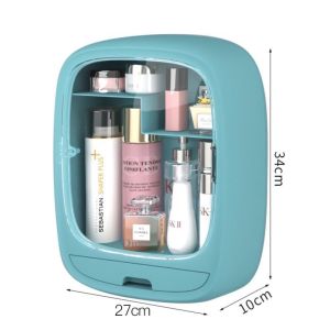 Kệ mỹ phẩm dán tường nhà tắm Hokori 3635 kệ để đồ trang điểm chống nước treo tường.