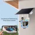 MYHYPERGEAR V380 PRO Outdoor Solar CCTV Camera wifi connect 360 Panoramic Dual Cameras Smart Wifi 4G Camera With Big Speaker Support Two-way Voice Intercom HD Full Color Night Vision VCS03. 
