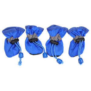 4Pcs Dog Boots Shoes Anti Slip Waterproof Rain Boots Adjustable Puppy Rain Pet Cat Pet Boots