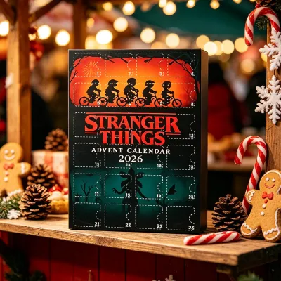 【Hot Sale】 Stranger Things 2026 Advent Calendar Acrylic Ornaments Christmas Countdown Box