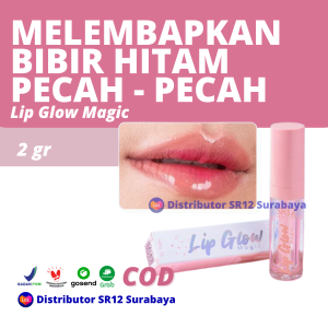 SR12 Lip Glow Magic LIPGLOW Melembabkan Memberikan Warna pada Bibir dan Efek Glossy