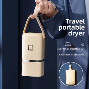 Mini Portable Foldable Electric Dryer With Intelligent Timer Fast Drying Household Cabinet Compact Dryer Included For Travel RVs