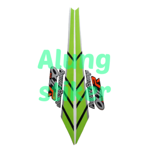 STIKER STRIPING LIS LES BODY MOTOR STIKER STRIPING MOTOR YAMAHA ALFA 1992 HIJAU STANDAR