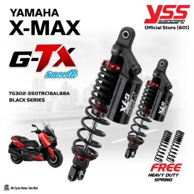 X-MAX 325mm/350mm YSS Suspension G-TX model. For Yamaha XMAX year 2017 onwards.