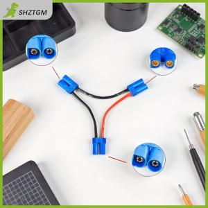 【SHZTGM】 สายเชื่อมต่อแบตเตอรี่แบบขนาน EC5ตัวแยกรูปตัว Y แบบคู่12AWG สายซิลิโคนสไตล์ y o สำหรับของเล่น RC