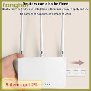fanghui Wall-Mounted Plug Fixer Sticker Punch-free Home Self-Adhesive Socket Fixer Cable Wire Organizer Power Strip Holder