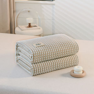Solid Color Magic Velvet Blanket Skin-friendly Warm Plaid Air Conditioning Blanket Winter Home Decoration Sofa Blanket
