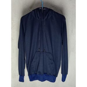 Hoodie Jumper Polos Biru Navy Cowok Cewek Ukuran ALL Size Bahan KH