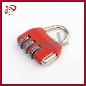 TWOL Stock.noAAA，3Digit Padlock Digit Combination Lock Suitcase Luggage Password Lock Safe Anti-Theft Lock