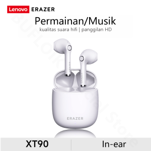 Lenovo Erazer XT90 Pro True TWS Headset Bluetooth 5.4 Gaming Musik Olahraga Wireless Earphone HIFI Stereo Super Bass Low-latency ANC Earphones Touch Control Nirkabel In-ear Earbuds IPX5 Tahan Air Headphones Dengan Mic