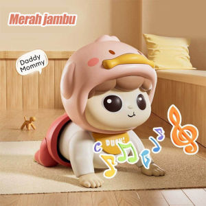 Baby Crawling Toy Head Up Training Tool Baby Crawling Toys with Sound Toddler Educational Toys Buttocks Bayi Mainan Elektrik