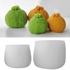 แม่พิมพ์ซิลิโคนสีส้มสเตอริโอ3D เรซินอีพ็อกซี่เรซิ่นเครื่องประดับ DIY การทำสบู่ดินเรซินละลายของตกแต่งบ้าน