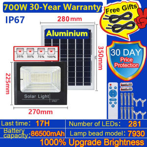 WAHA 1000W true wattage-high brightness original solar light outdoor waterproof solar light indoor solar flood light 自动太阳能户外灯聚光灯防水太阳能灯