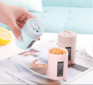 (SẴN HCM) Hộp Đựng Tăm HOLDER Sang Trọng - Hủ đựng tăm tiện lợi vệ sinh hũ lấy tăm nghiêng lắc tiện lợi - Hộp tăm thông minh