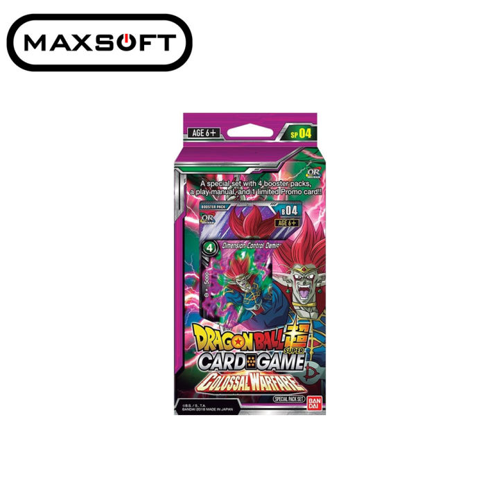 DRAGON BALL SUPER CARD GAME SPECIAL PACK SET COLOSSAL WARFARE DBS-SP04  Dbs-Sp04 Booster Packs Limited Promo Card Play Manual Included Local  Supplier Warranty - Lazada | Lazada PH
