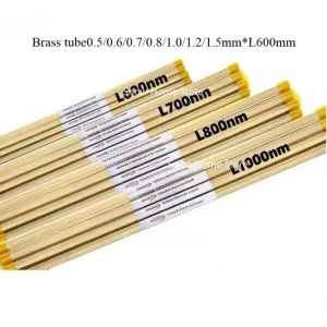 xpkQ WEDM Electrode Tube Single Hole Brass tube 0.5/0.6/0.7/0.8/1.0/1.2/1.5mm*600mm Length for EDM Drilling Machine 100PCS P9M4Y