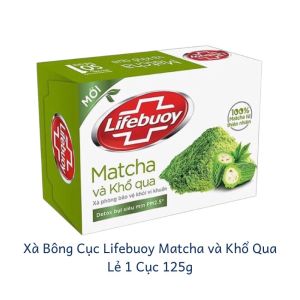 Xà Bông Cục Lifebuoy EN136 Matcha Khổ Qua Thiên Nhiên Bảo Vệ Vượt Trội Dưỡng Ẩm Bạc Hà Mát Lạnh 90g / 125g
