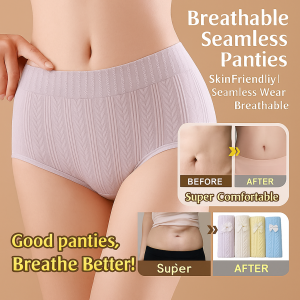 Womens Panties High-waisted Tummy-tucking Panties Skin-friendly Lift The Buttocks Keep Away From Odors