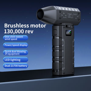 Kebidumei 130000RPM High Fan Speed Turbo Violent Fan F9 New Dust Blower 100-Speed Handheld Mini JetBlower with Screen Display Dust Blowing Dry