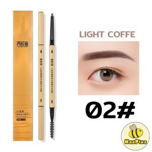 MaxPlus Natural Waterproof Lasting Eyebrow Pencil with Brush Double Heads Eyebrow Pencil