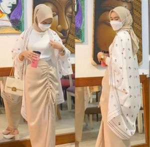 [COD] OUTER SCARF VOAL MOTIF TERUPDATE KEKINIAN | LONG CARDIGAN SCRAF MOTIF PRINTING VIRAL 2022