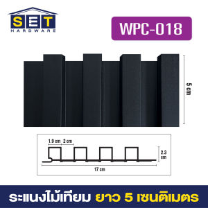 WPC Panel 17x5 cm หลากสี วัสดุกำแพงและพื้นผิว มีสีพีช/บรอนซ์/มิลค์/สีฟ้า ไม่กันน้ำ พร้อมส่ง