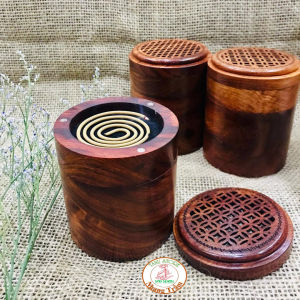 HỦ TRÒN CAO CẤP XÔNG NHANG TRẦM 2 CHỨC NĂNG- DÙNG ĐỰNG NHANG VÒNG VÀ XÔNG NHANG VÔ CÙNG SANG TRỌNG- TANUSTORE