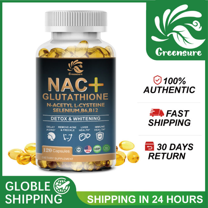 Greensure NAC Supplement L Glutathione Antioxidant Complex Milk