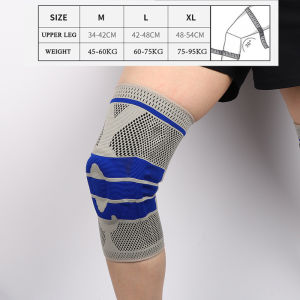 1 Pack Stretch Nylon Sports Knee Pads Sports Fitness Running Cycling Weight Lifting Support Knee Pads Gear