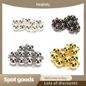 Heabety Fashion 10pcs Magnetic Lobster Clasps Buckle Hook Round Ball DIY Jewelry Making Findings