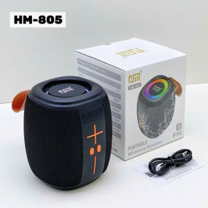 Loa Bluetooth HM-805 Không Dây Công Suất 8W Bass Mạnh Pin 1200mAh Đèn LED Nghe Nhạc Chống Nước Xịn