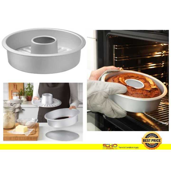 IKEA-VARDAGEN Loose-base cake tin, silver-colour Lazada