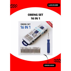 Obeng Set Obeng Hp Universal 16 In 1 Tools Obeng 16in1