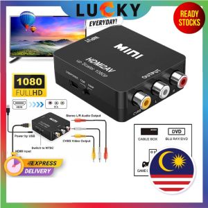 HDMI To RCA HDMI TO AV Adapter HD Video Converter Box 1080P Support NTSC PAL for TV BOX/Old TV