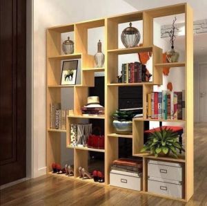 Kệ sách chữ U. Kệ gỗ nội thất để đồ hình chữ U. Gỗ MDF phủ Melatium cao cấp. Đầy đủ vít khoan sẵn lỗ lắp dễ dàng (MI282)