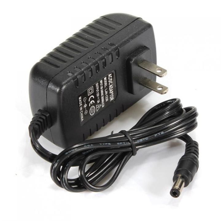 AC To DC 12V 2A Power Adapter – 100-240V Input, 5.5mm X 2.1mm Plug – Universal Wall Charger (USA Plug)
