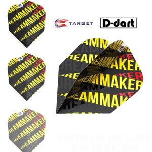 TARGET DARTS FLIGHT - Dimitri Van Den Bergh 80% No.6 DART FLIGHTS 3PCS/PACK