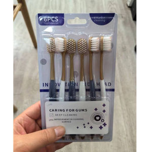 ส่งสินค้าทุกวัน แปรงสีฟันยกโหล1 แพค 6 ด้าม toothbrush แปรงฟันผู้ใหญ่ แปรงสีฟัน ขนแปรงนุ่ม แปรงสีฟันบลัชมี