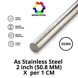 As 50.8mm (2 inch) stainless steel 304
