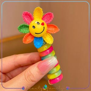 BF-C1167 Ikat Rambut Bergulir Anak Perempuan Motif Lucu / Karet Ulir Pita Kabel Ikat Rambut Spiral
