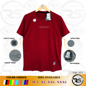Kaos Polos Pria & Wanita  Jumbo BigSize M - XXXL Baju Polos Distro Motif Simpel
