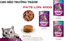 Pate Whiskas lon 400g cho Mèo trên 1 tuổi