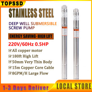VARRT Agricultural Irrigation Deep Well Pump Electric Water Pump Deep Well Submersible Pump 2 Inch Diameter