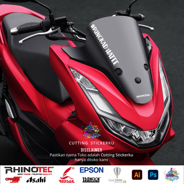 Cutting Stiker Rungkad Hate Variasi Motor Mobil Sticker Kata Kata Gaul ...